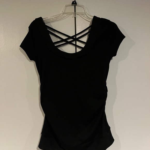 One Step Up juniors’ Black Tee Shirt - Picture 1 of 3